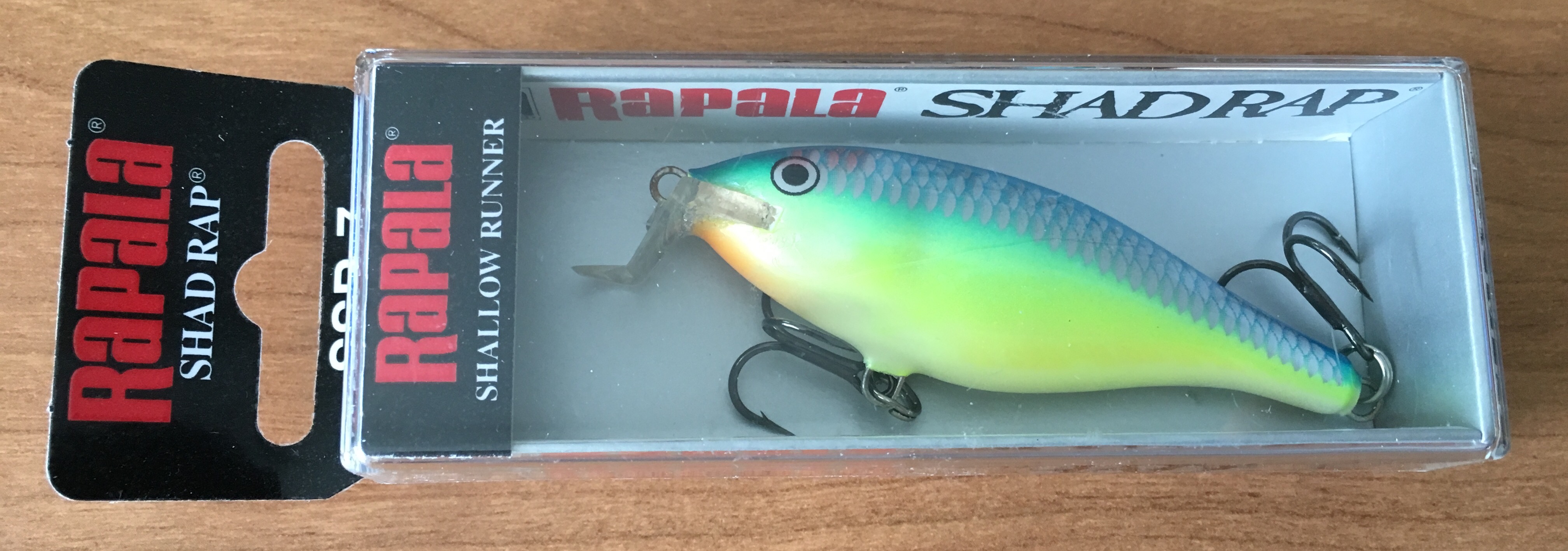 RAPALA SHAD RAP MEDIA AGUA 07 CM CRSD 3