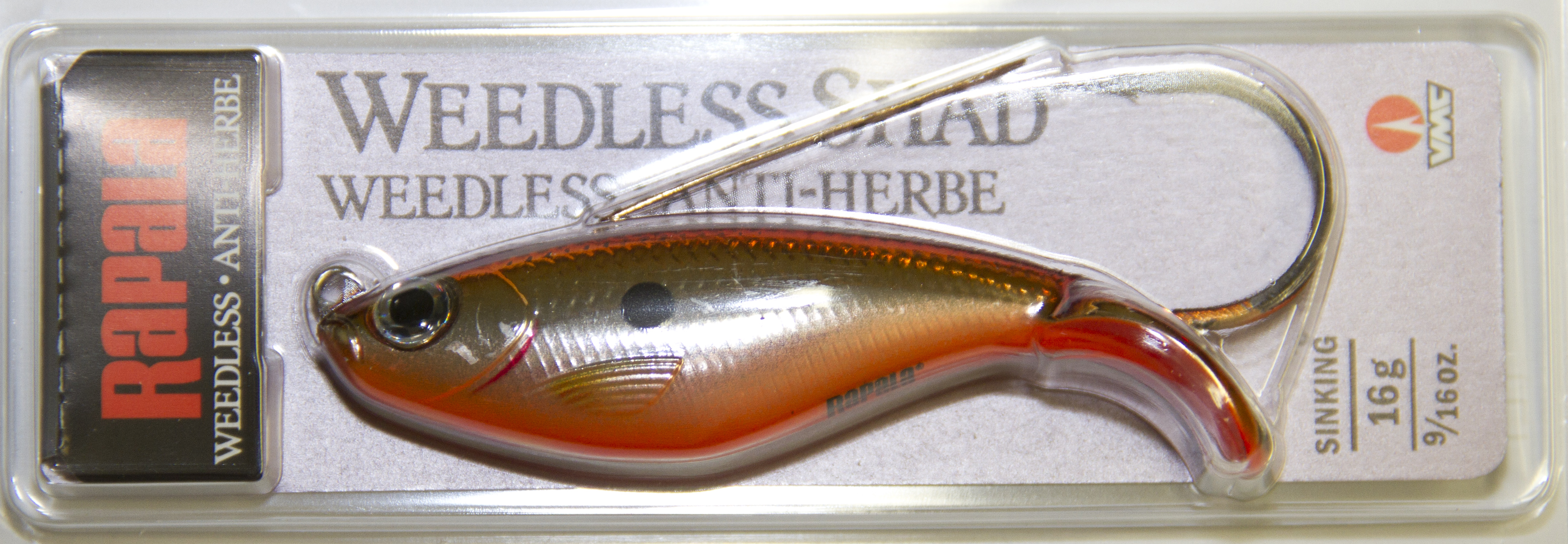 (DX)RAPALA WEEDLESS SHAD 08 SBR 3