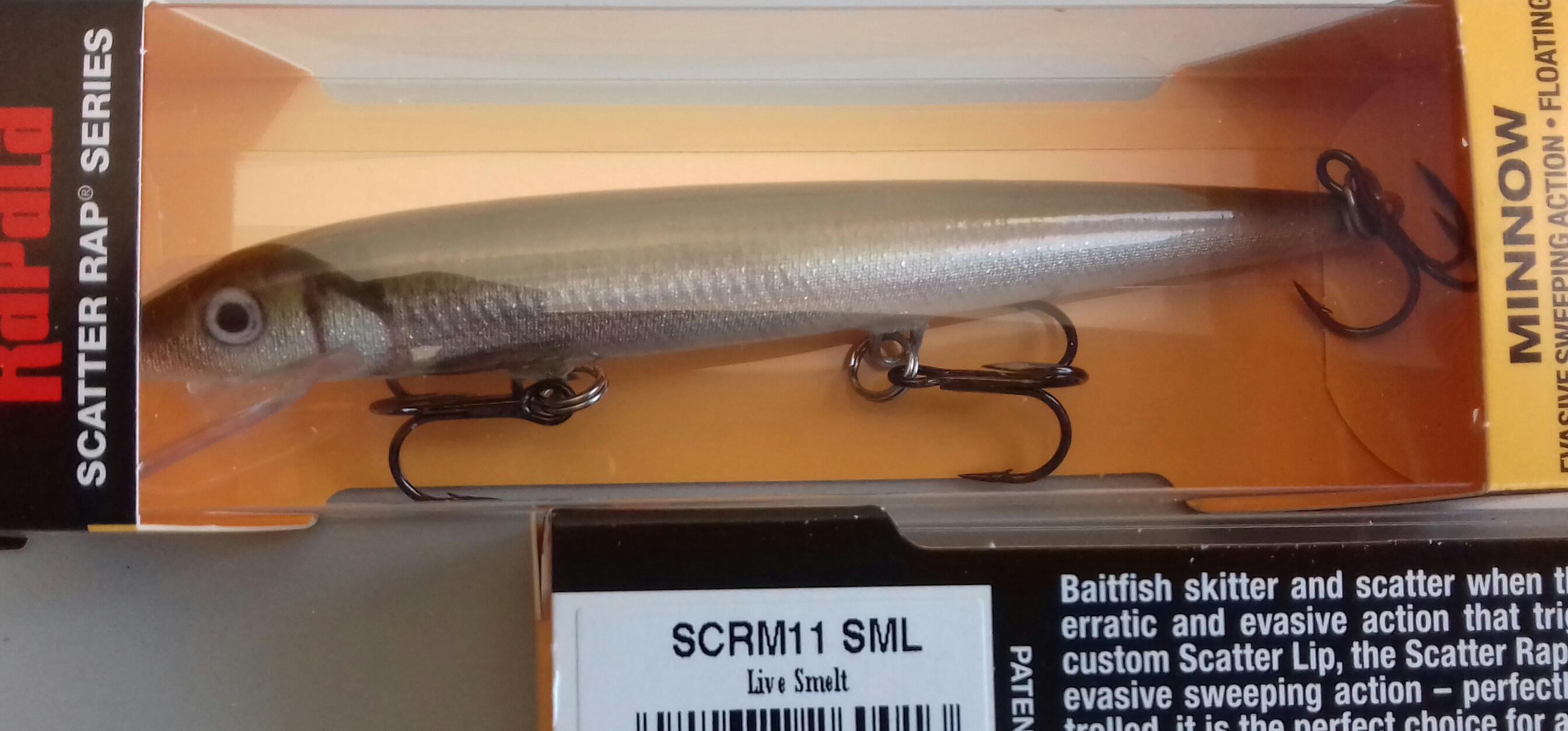 (DX)RAPALA SCATTER RAP MINNOW SCRM11 11CM SML 3
