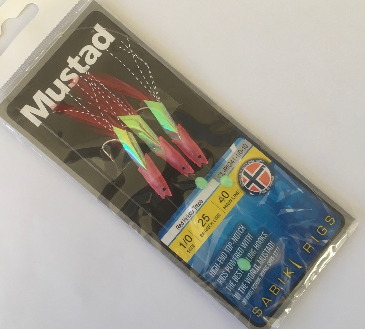 SABIKI BMAR  MUSTAD HOKKAI RED 1/0 3