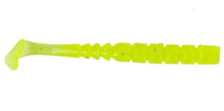 MUSTAD VINILO AJI PADDLE TAIL 50mm Clear Chartreuse (12 unidades)