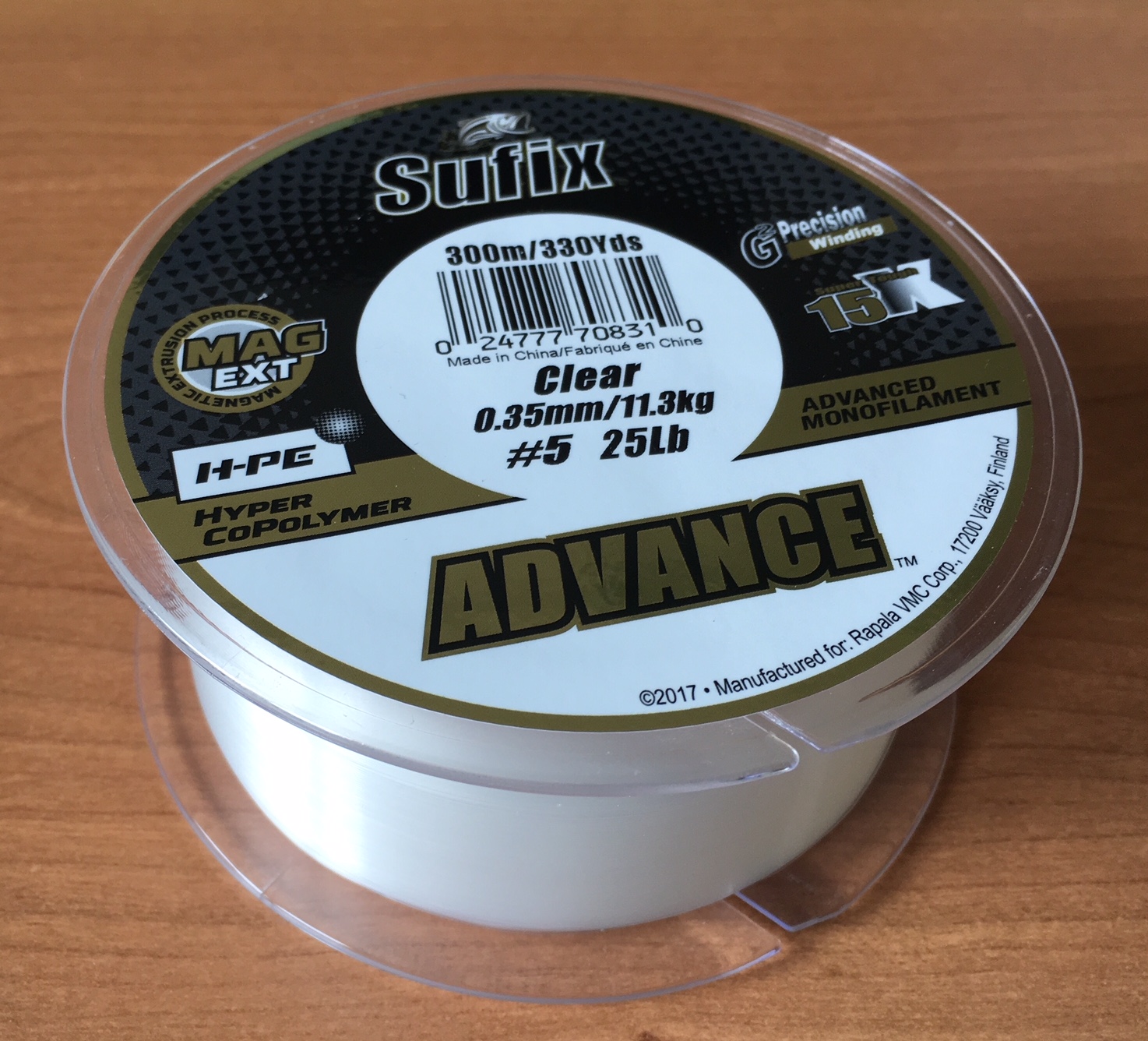 (DX)NYLON SUFIX ADVANCE CLEAR 300m 0,35 mm 11,3 kg
