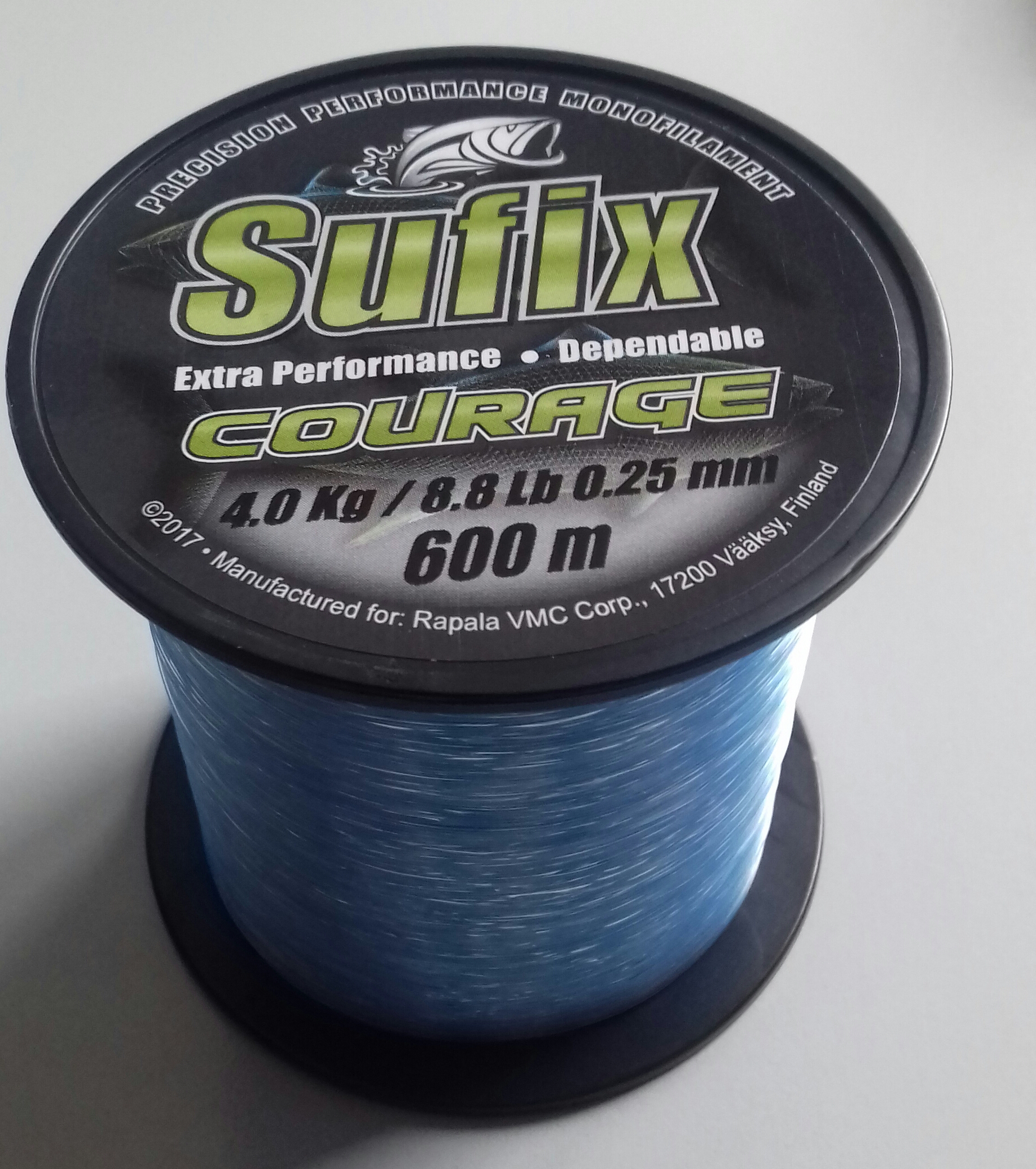 (DX)NYLON SUFIX COURAGE BLUE 600MT 0,25 mm 4 kg