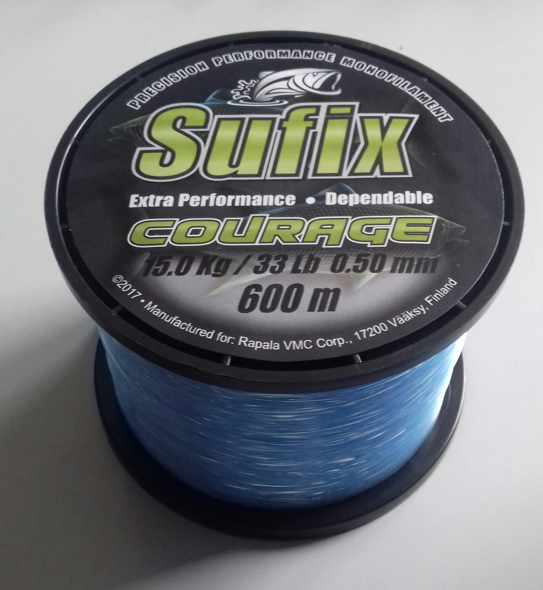 (DX)NYLON SUFIX COURAGE BLUE 600MT 0,50 mm 15 kg 33LB