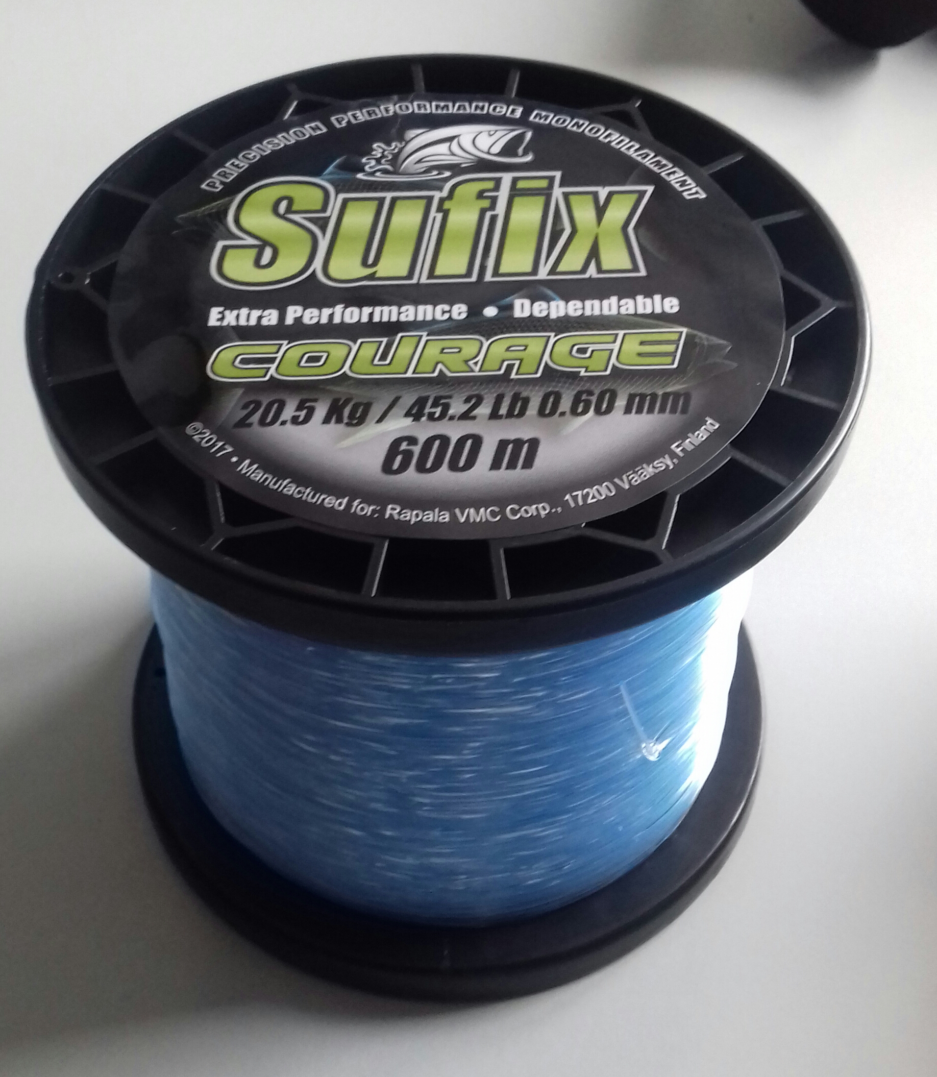 (DX)NYLON SUFIX COURAGE BLUE 600MT 0,60 mm 20,5kg 45.20LB