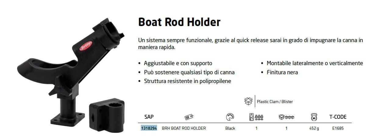 BERKLEY BOAT ROD HOLDER - SOPORTE CAÑA EMBARCACION