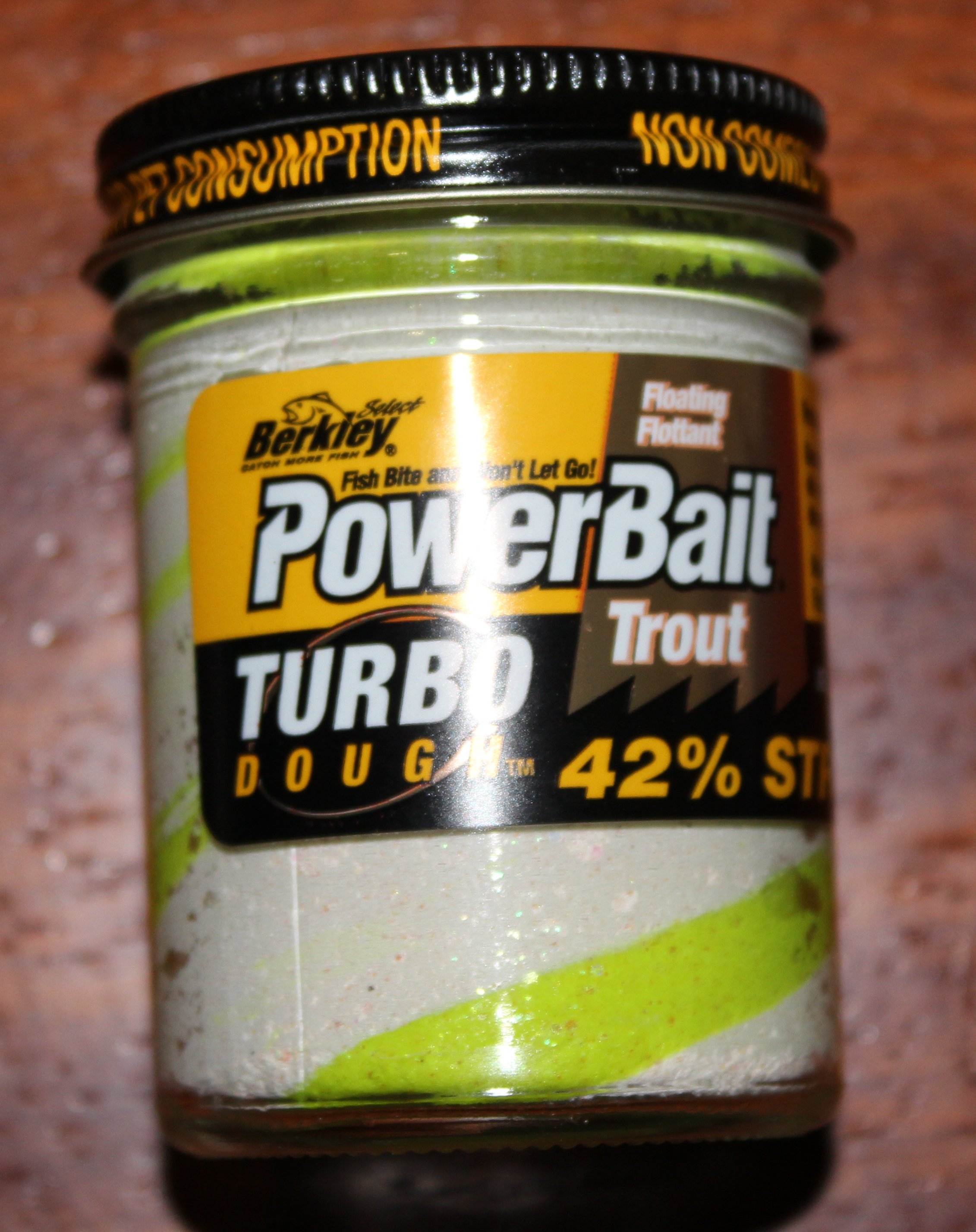(DX)TROUT BAIT TURBO DOUGHT WHITE/CHARTREUSE