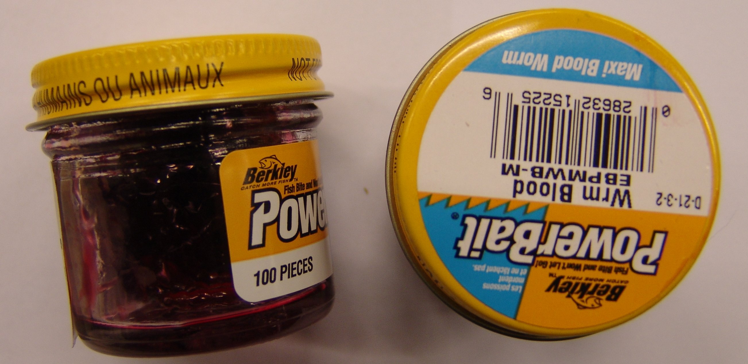 POWERBAIT MAXI BLOOD WORMS BLOOD RED