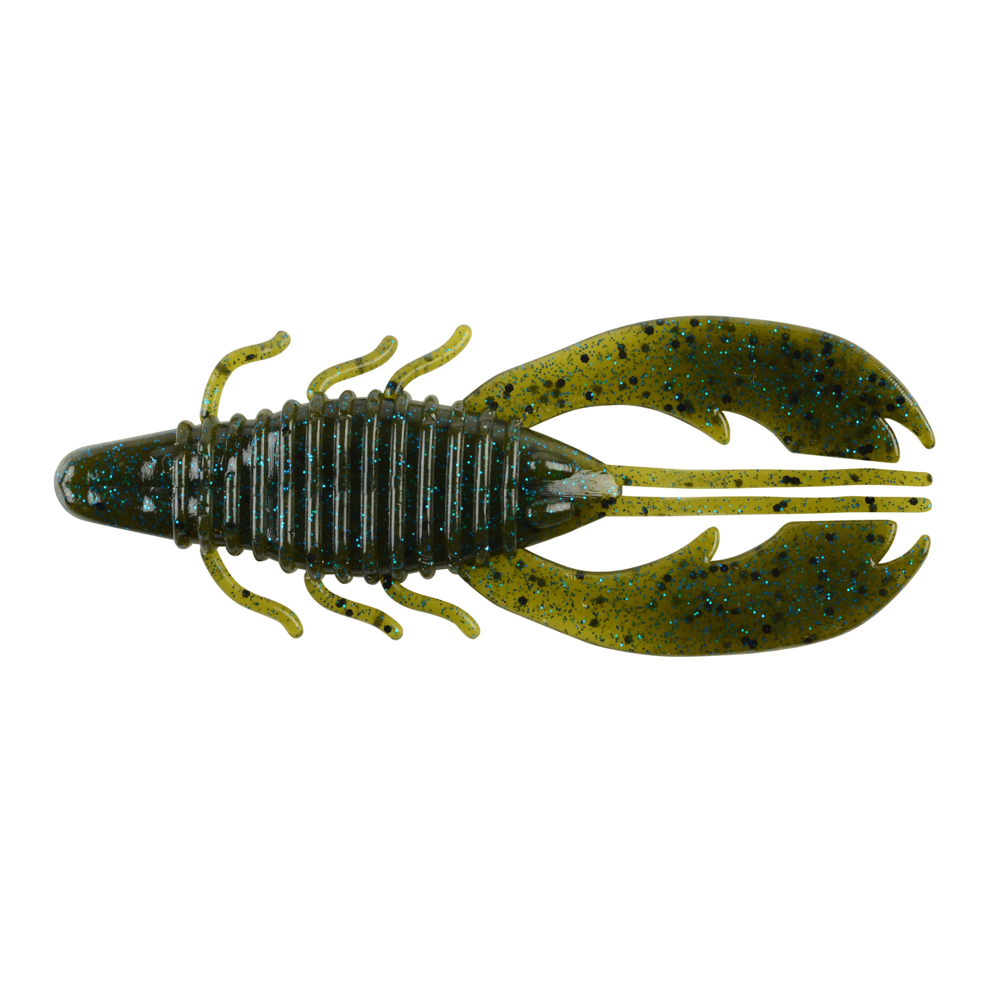 (DX)VINILO BERKLEY POWERBAIT CRAW FATTY 10 CM GREEN PUMPKIN BLUE (8 unidade