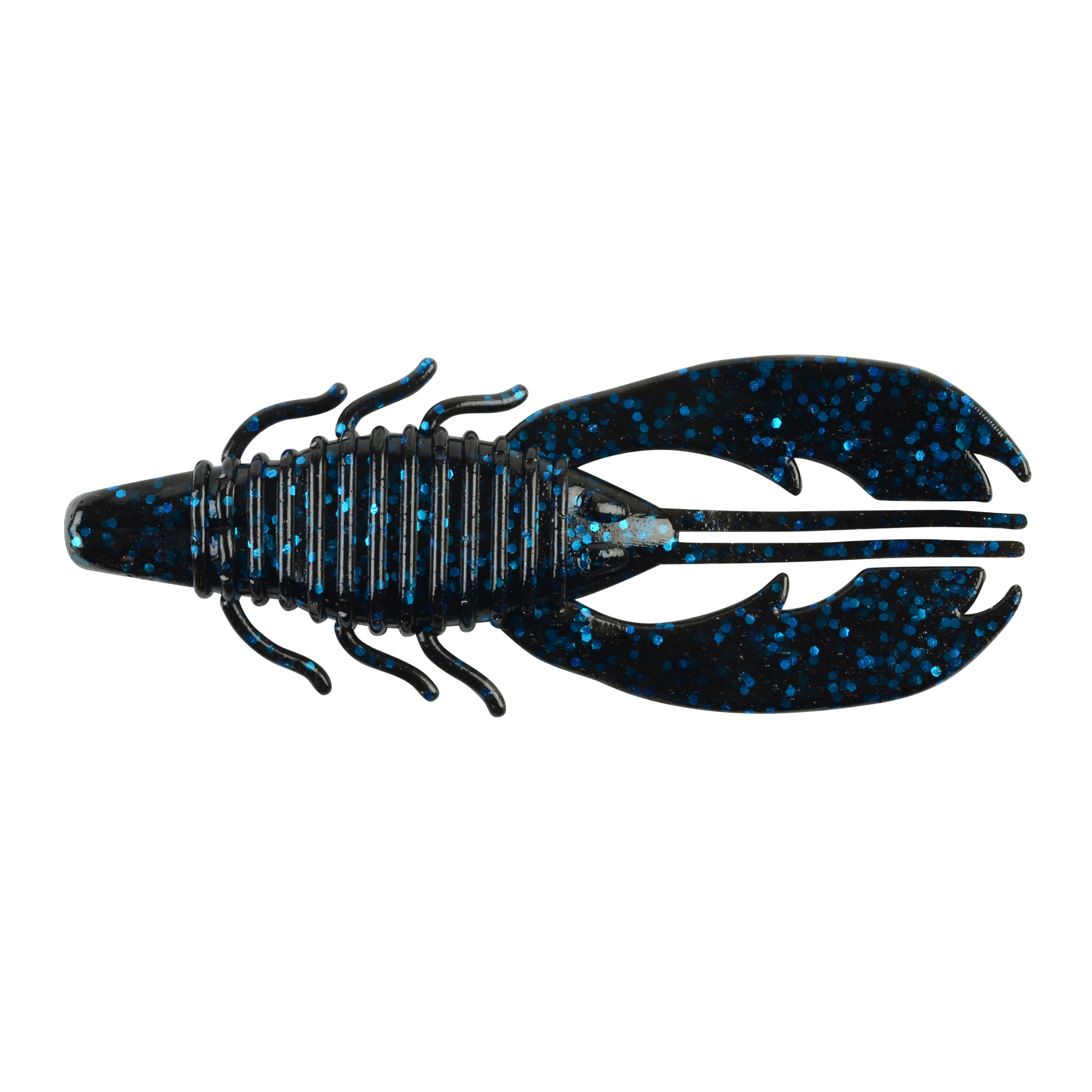 (DX)VINILO BERKLEY POWERBAIT CRAW FATTY 8CM BLACK BLUE FLECK (8 unidades
