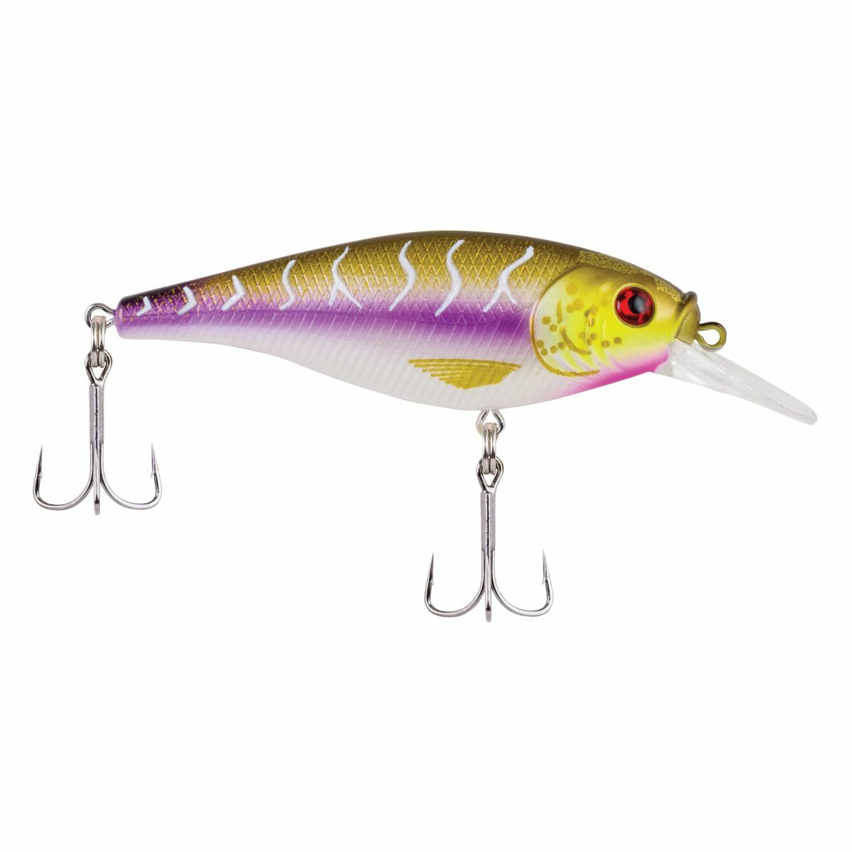 (DX)BERKLEY FLICKER SHAD SHALLOW 5CM PURPLE TIGER 3