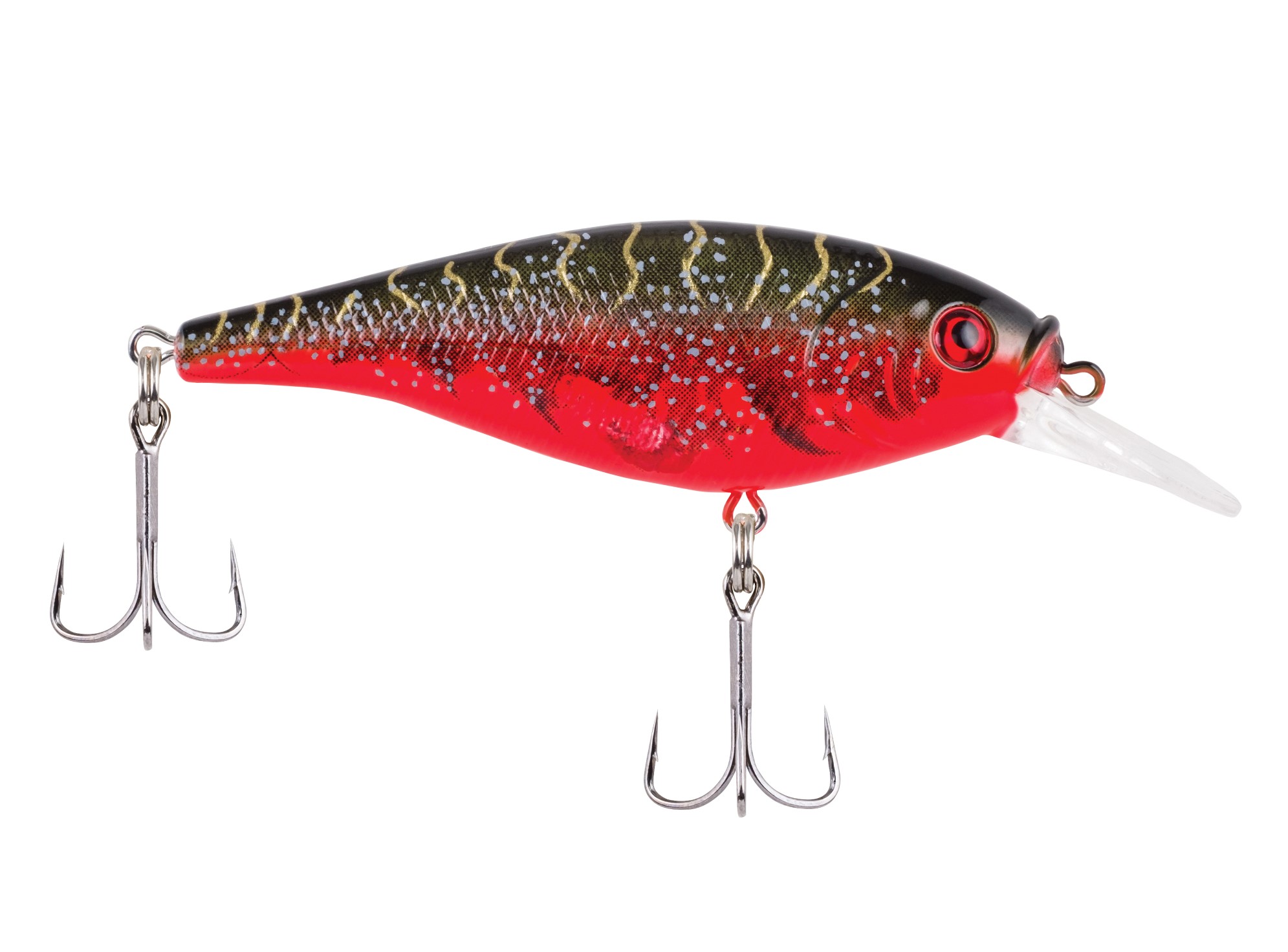 (DX)BERKLEY FLICKER SHAD SHALLOW 7CM RED TIGER