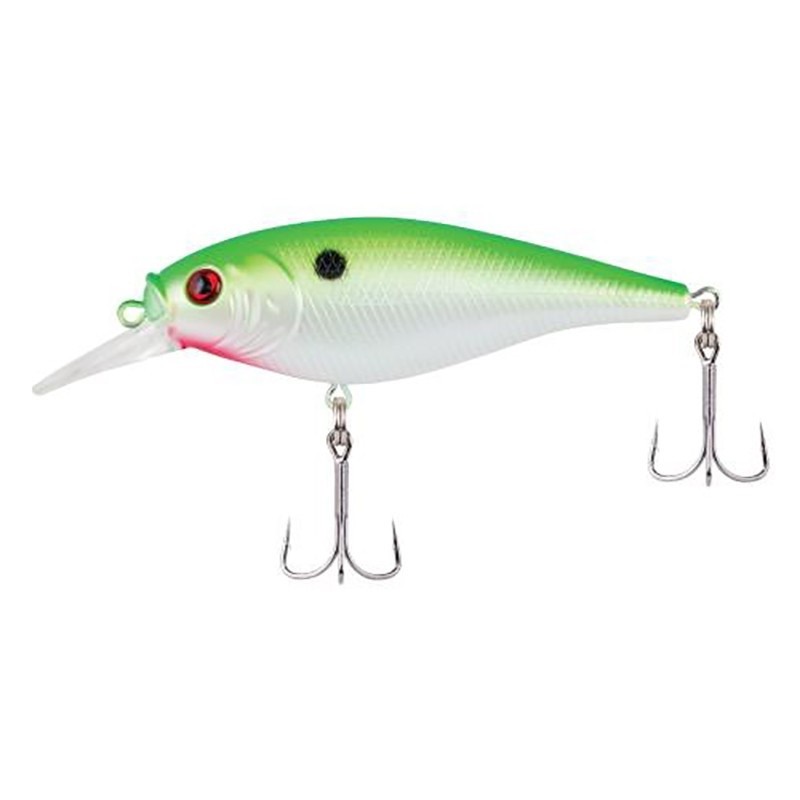 (DX)BERKLEY FLICKER SHAD SHALLOW 7CM CHARTREUSE PEARL 2