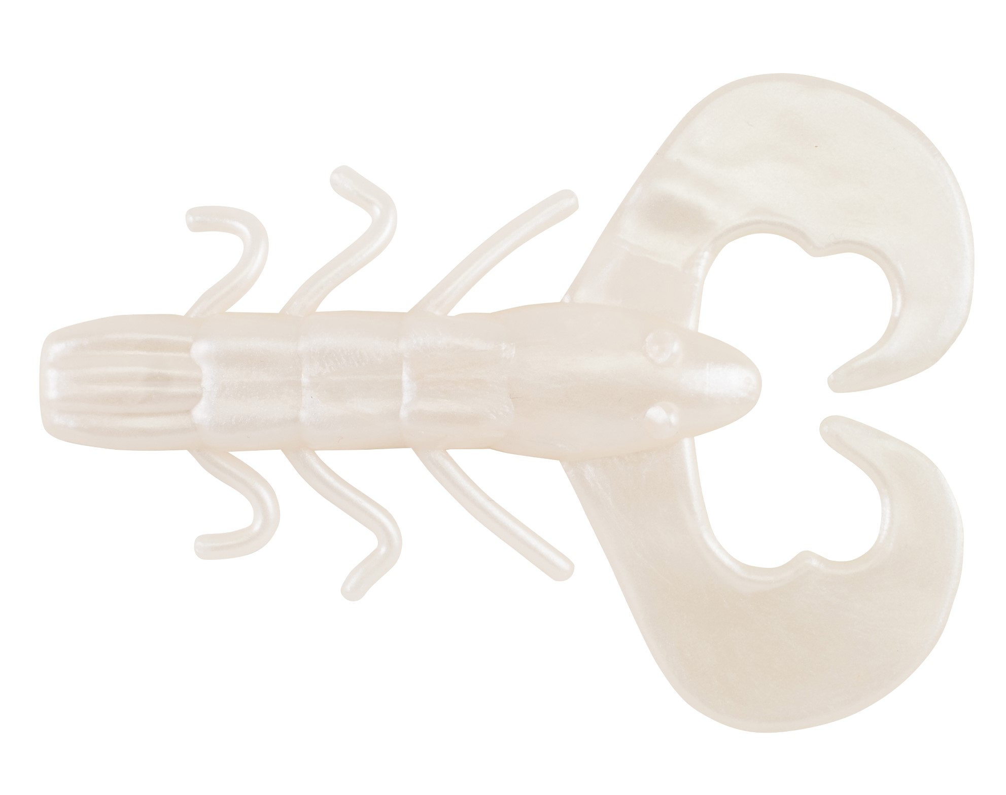 (DX)VINILO BERKLEY POWERBAIT CHIGGER BUG 7.5 CM WHITE PEARL (10 unidades)