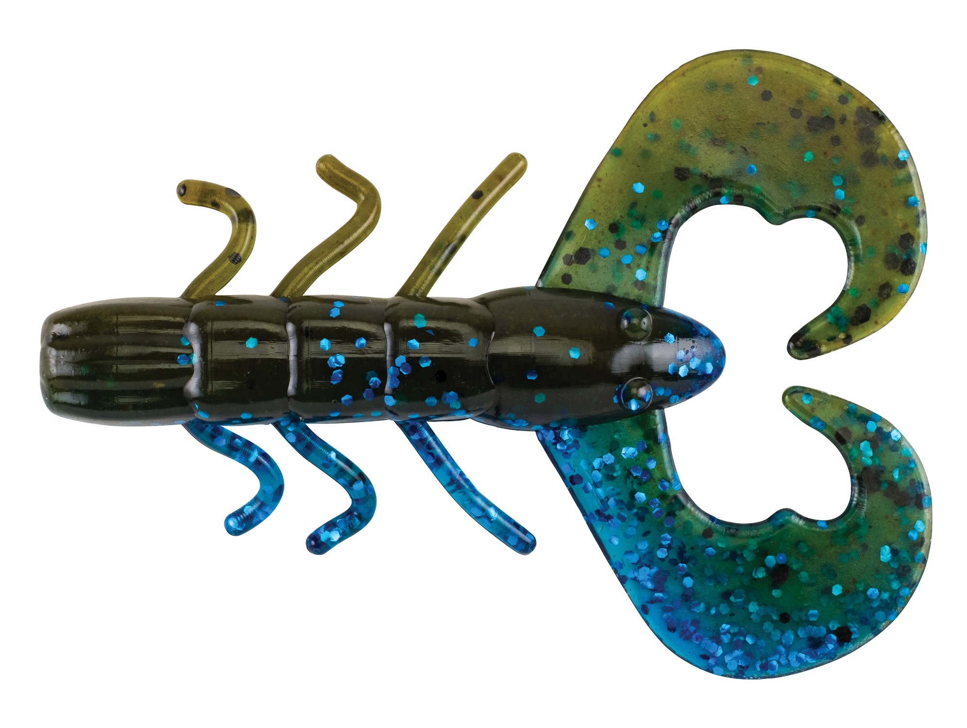 (DX)VINILO BERKLEY POWERBAIT CHIGGER BUG 8CM OKOCHOBEE CRAW (10 unidades)