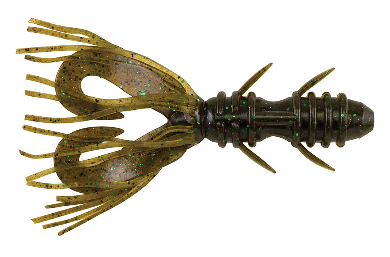 (DX)VINILO BERKLEY POWERBAIT ZESTAIL 10CM GREEN PUMPKIN GREEN (6 un)