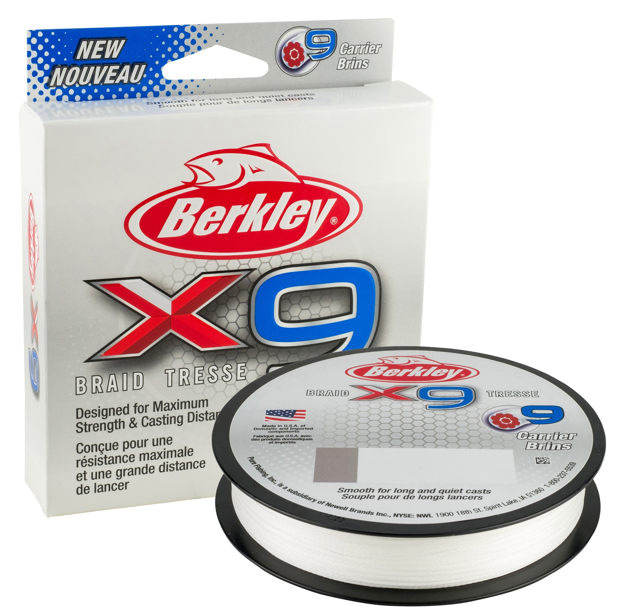 BERKLEY X9 150M CRYSTAL 0,10mm 9kg 3