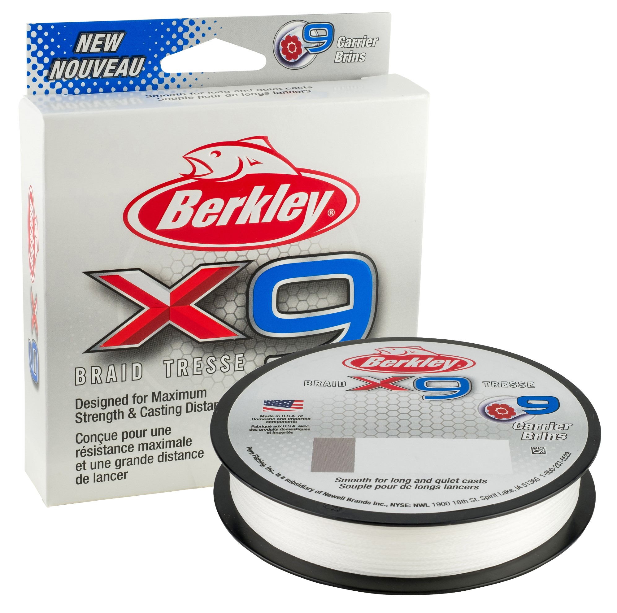 BERKLEY X9 300M CRYSTAL 0,35mm 36.30kg