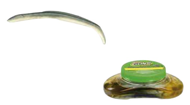 (DX)BERKLEY GULP ALIVE SWIMMING EEL 6IN SILVER MUD
