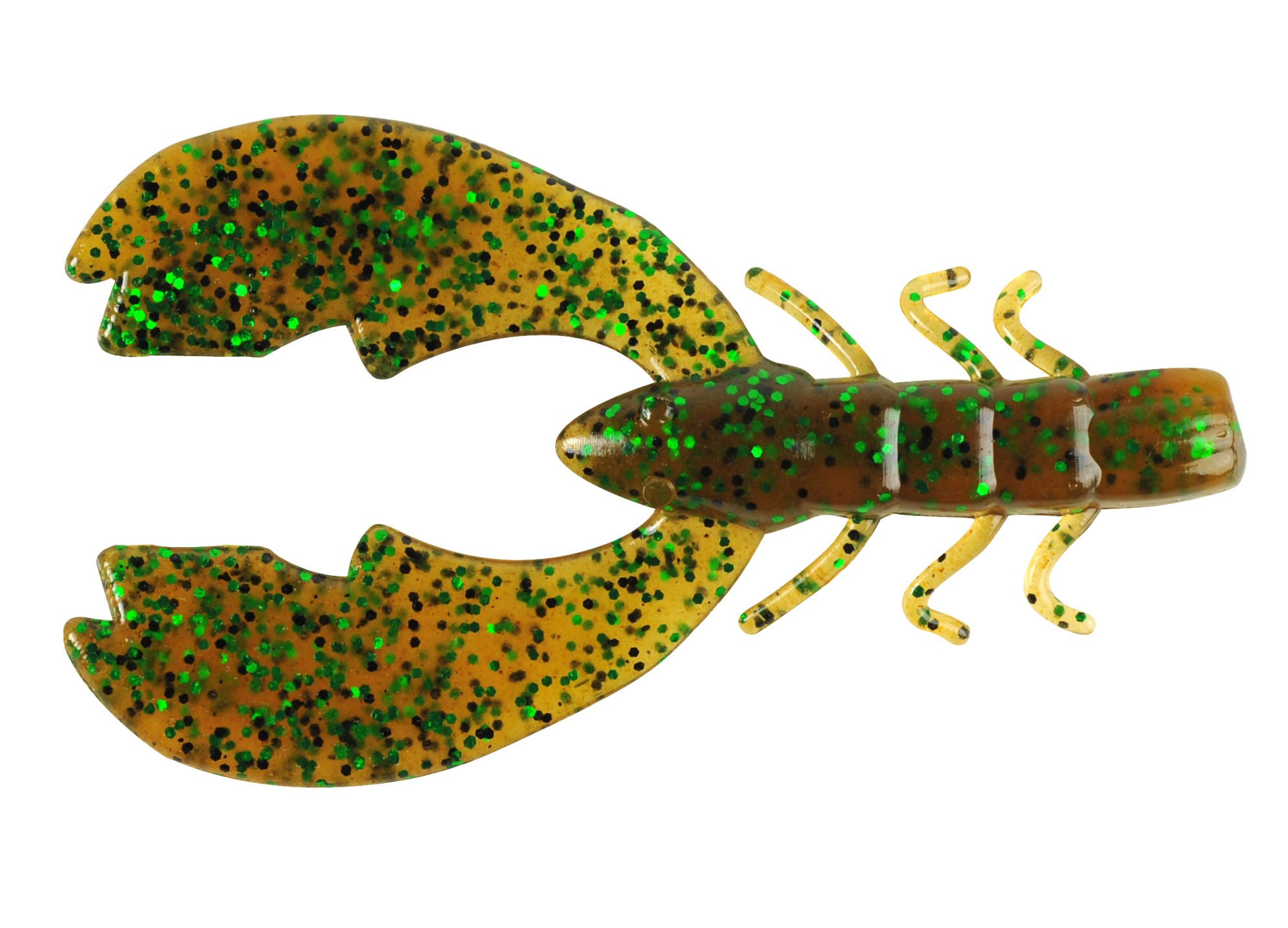 (DX)VINILO BERKLEY POWERBAIT CHIGGER CRAW 8CM PUMPKIN GREEN (10 unidades)