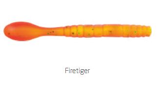 (DX)VINILO BERKLEY POWERBAIT PRO JIG WORM 7CM FIRETIGER (15 unidades)