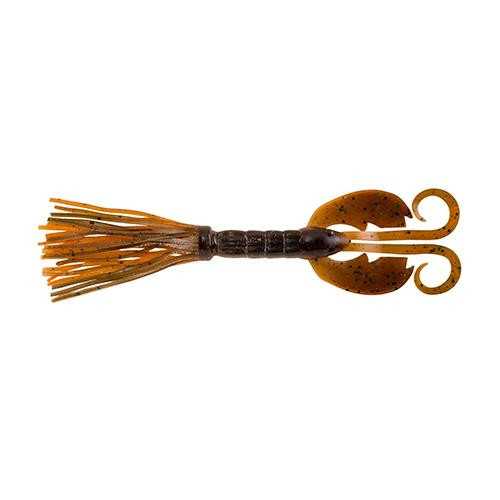 (DX)BERKLEY POWERBAIT BEARDED CRAZYLEGS CHIGGER CRAW 11.5CM B.TEXAN (5 uni)