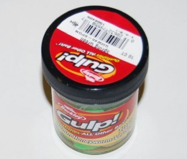 (DX)BERKLEY GULP HONEY WORM 45MM SPRING GREEN 3