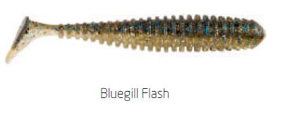 (DX)VINILO BERKLEY POWERBAIT POWERSWIMMER 7CM BLUEGILL FLASH (8 unidades) 2