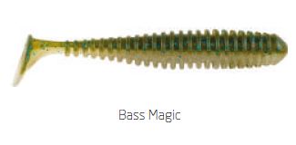 (DX)VINILO BERKLEY POWERBAIT POWER SWIMMER 8CM BASS MAGIC (8 unidades)