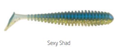 (DX)VINILO BERKLEY POWERBAIT POWERSWIMMER 8CM SEXY SHAD (8 unidades) 2