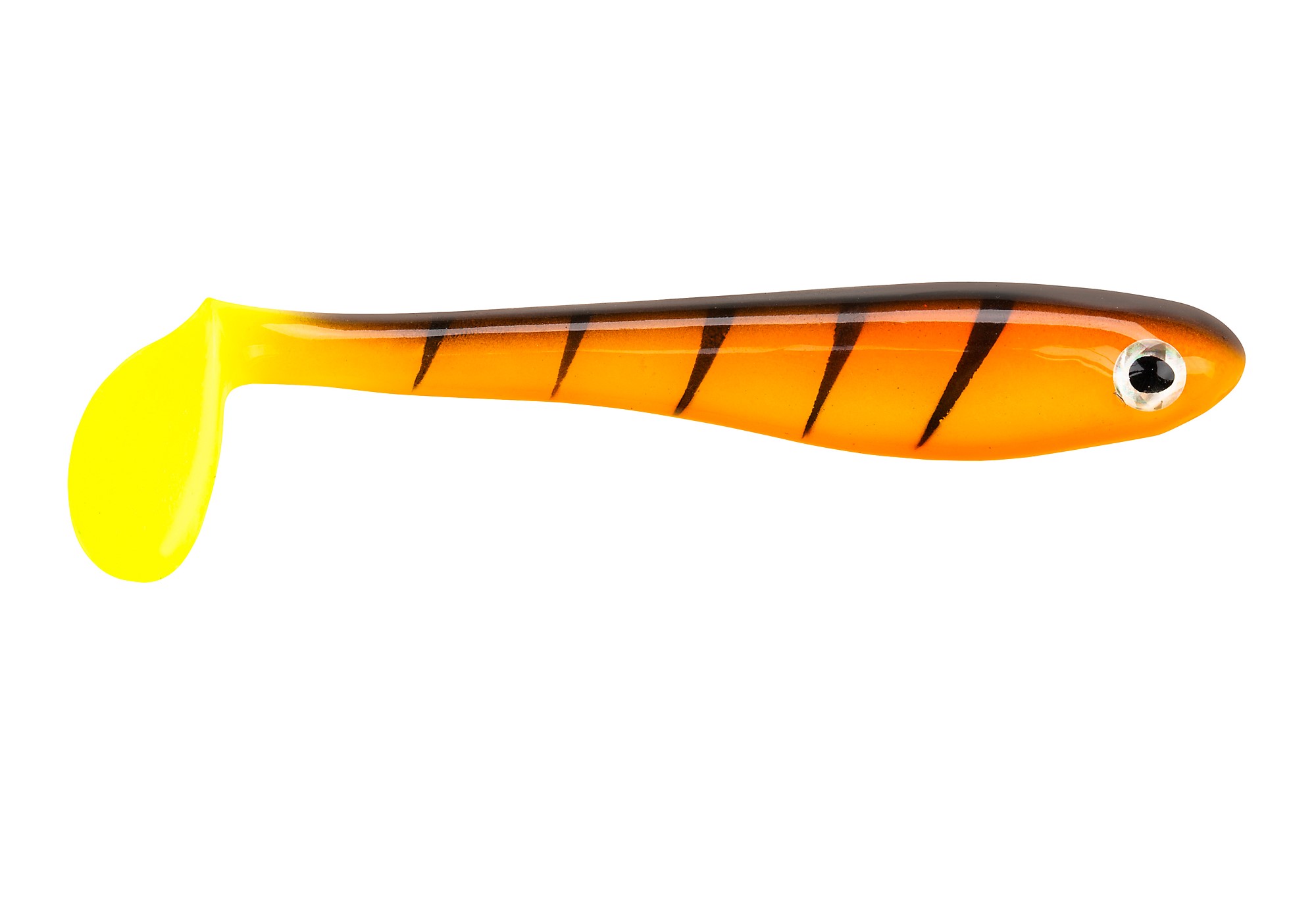(DX)VINILO BERKLEY POWERBAIT HOLLOW BELLY 15cm Belly Hot Yellow Perch (3 un