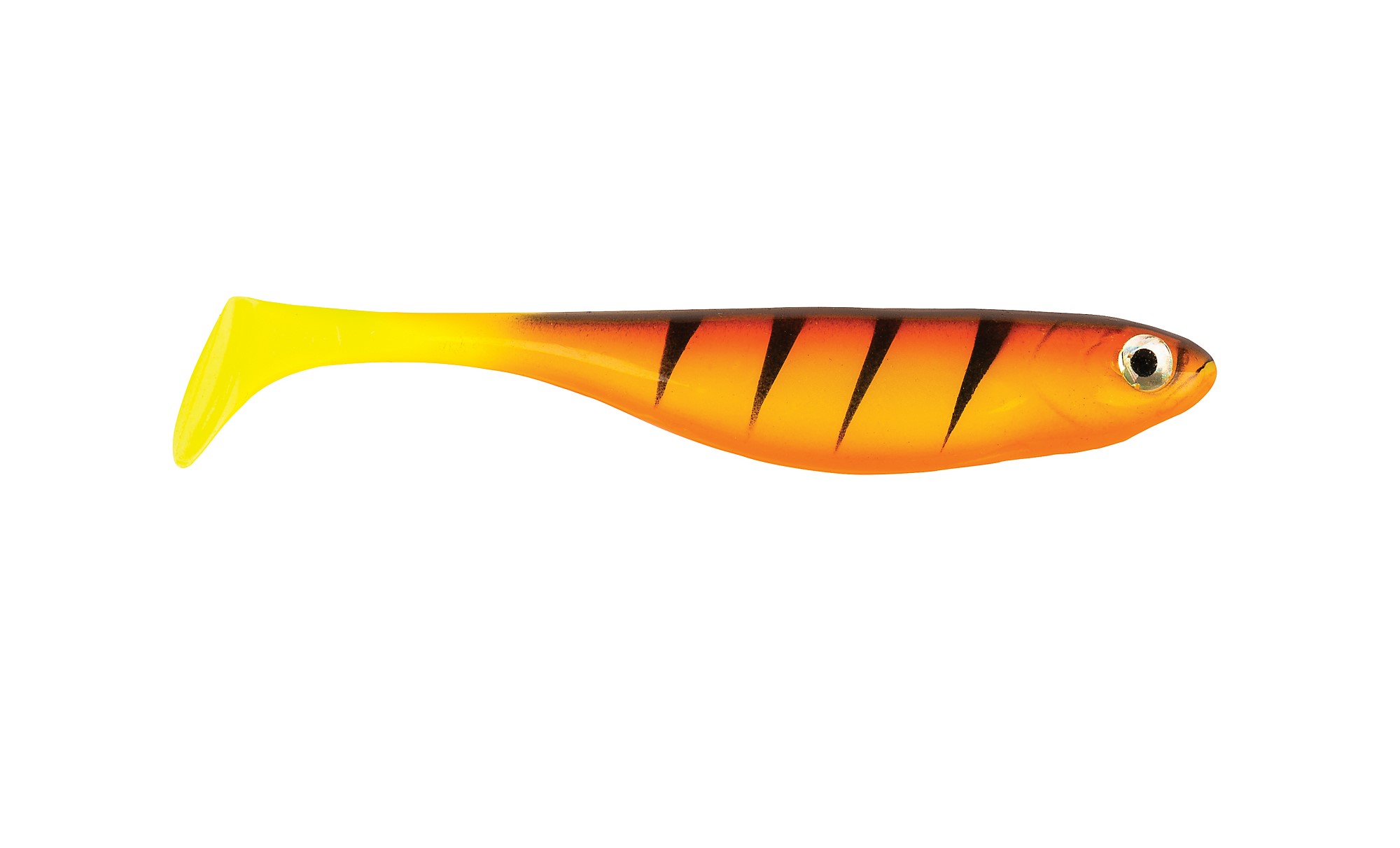 (DX)VINILO BERKLEY POWERBAIT Sneakshad Hot Yellow Perch 7.5cm (4 unidades) 3
