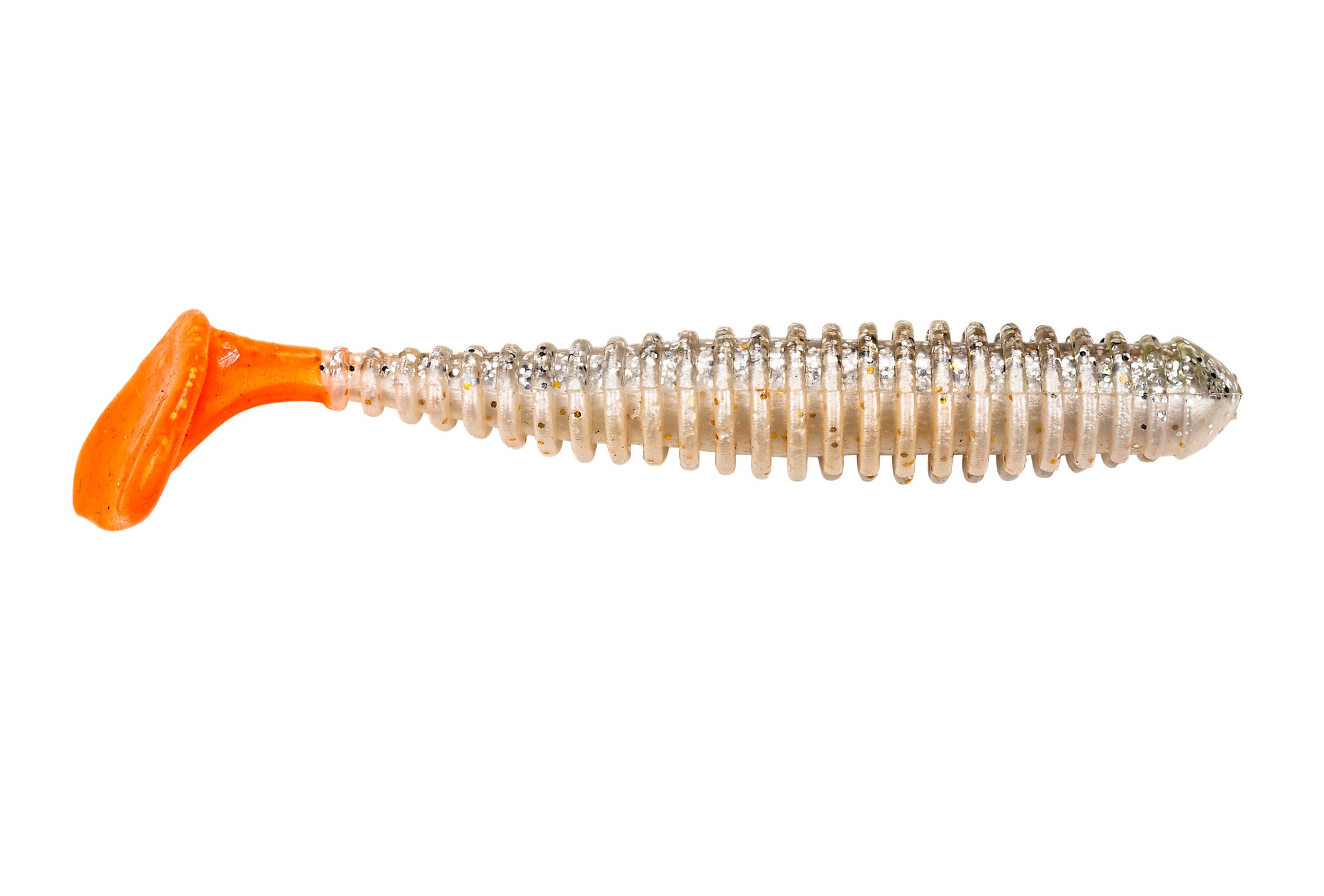 (DX)VINILO BERKLEY POWERBAIT POWER SWIMMER SOFT Salty Pepper 7cm (8 unidade