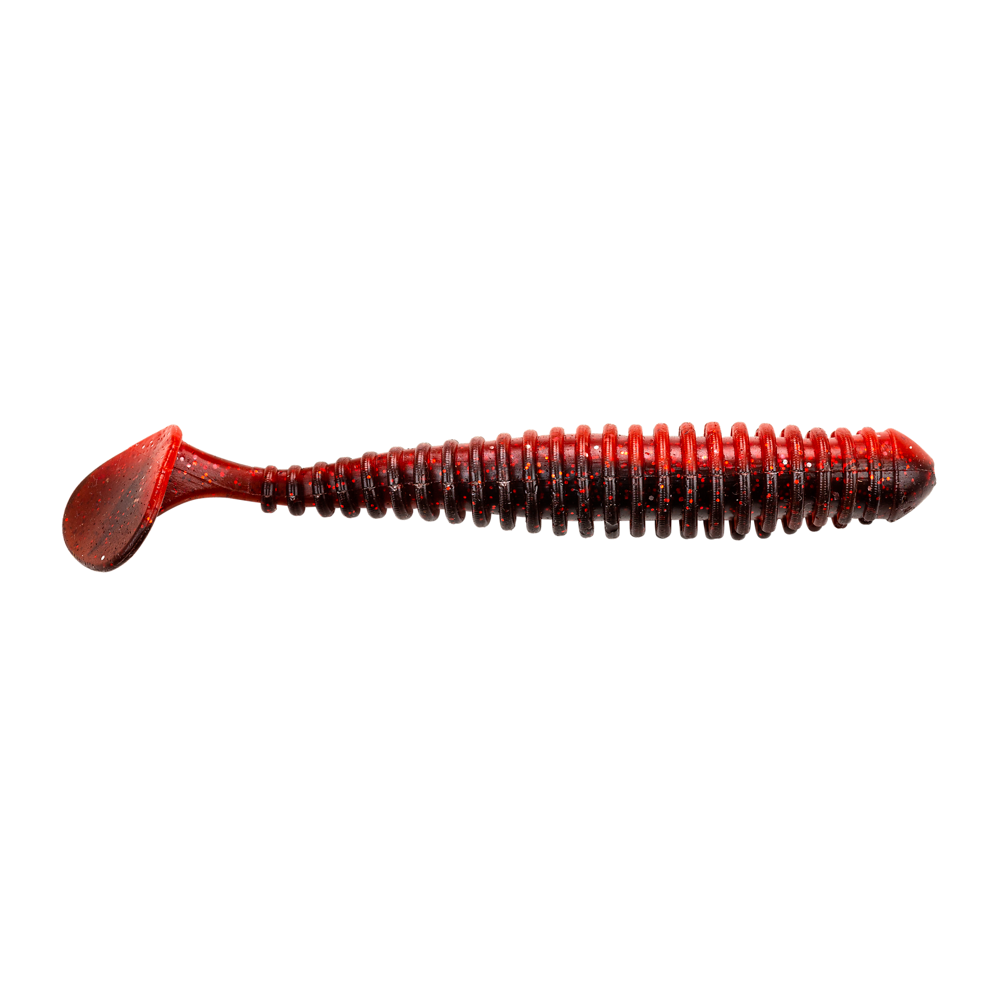 (DX)BERKLEY POWERBAIT POWER SWIMMER SOFT Dark Red 8.5cm (8 unidades) 3