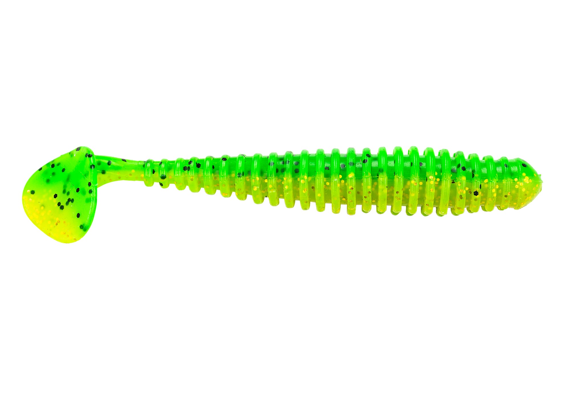 (DX)BERKLEY POWERBAIT POWER SWIMMER SOFT Limechart 9.5cm (6 unidades)