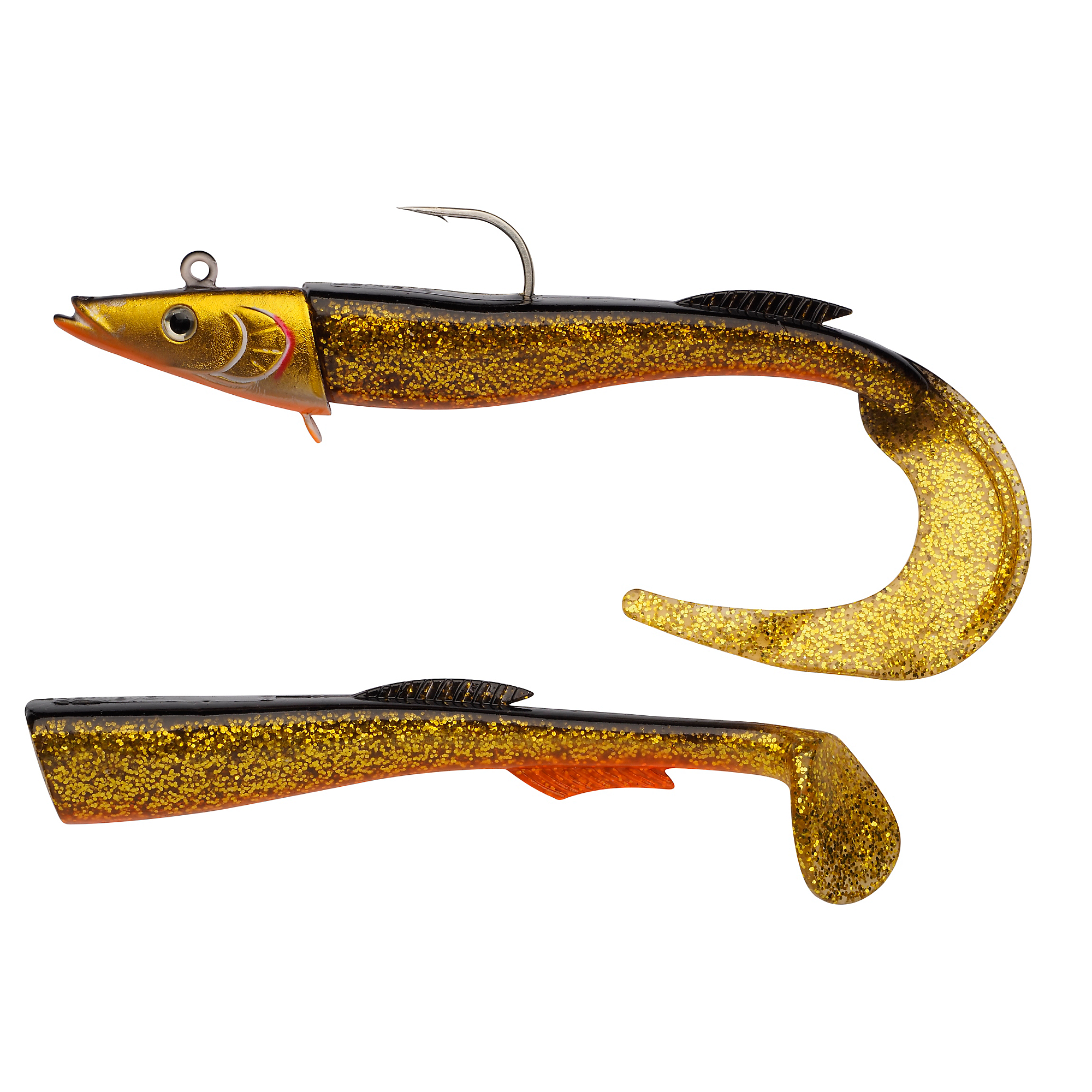 BERKLEY POWERBAIT POWER SANDEEL 17cm - 65gr Gold Motoroil 3