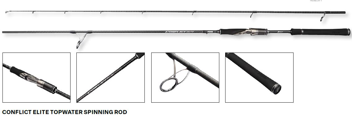 CAÑA PENN CONFLICT ELITE TOPWATER  8ft2 240 8-35g MF 2
