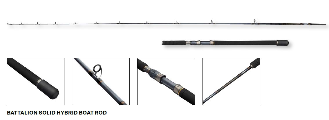 CAÑA PENN BATTALION SOLID HYBRID BOAT 228 6-12LB 7ft6 2