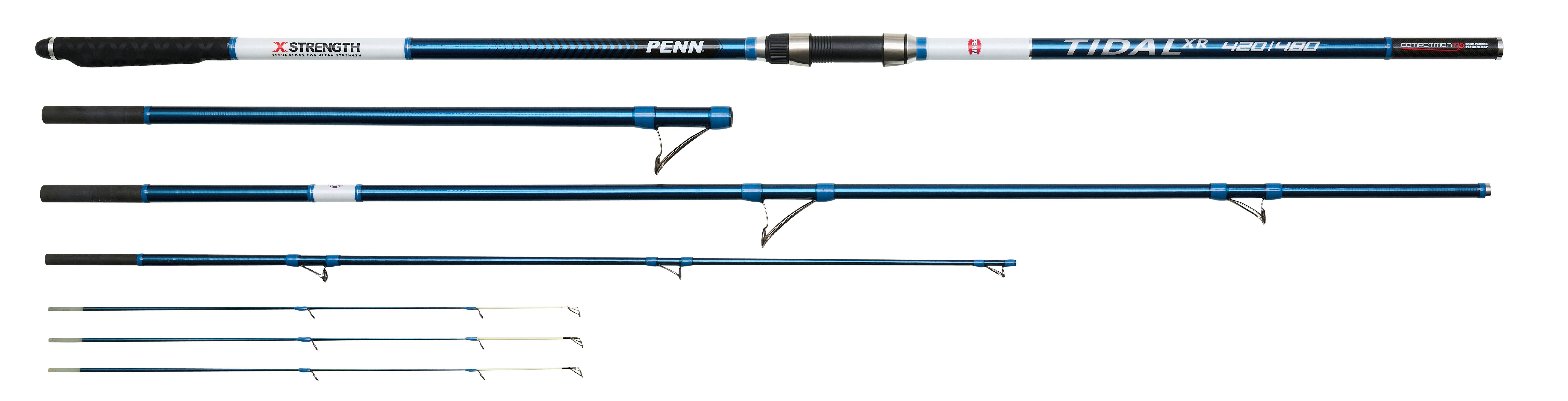 CAÑA PENN TIDAL XR SURFCASTING 420-480 Hybrid LR 100-250g 3