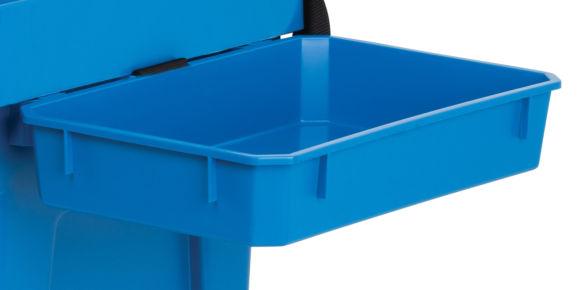 CAJON SHAKESPEARE SEATBOX BLUE (Con bandeja y correa) 3