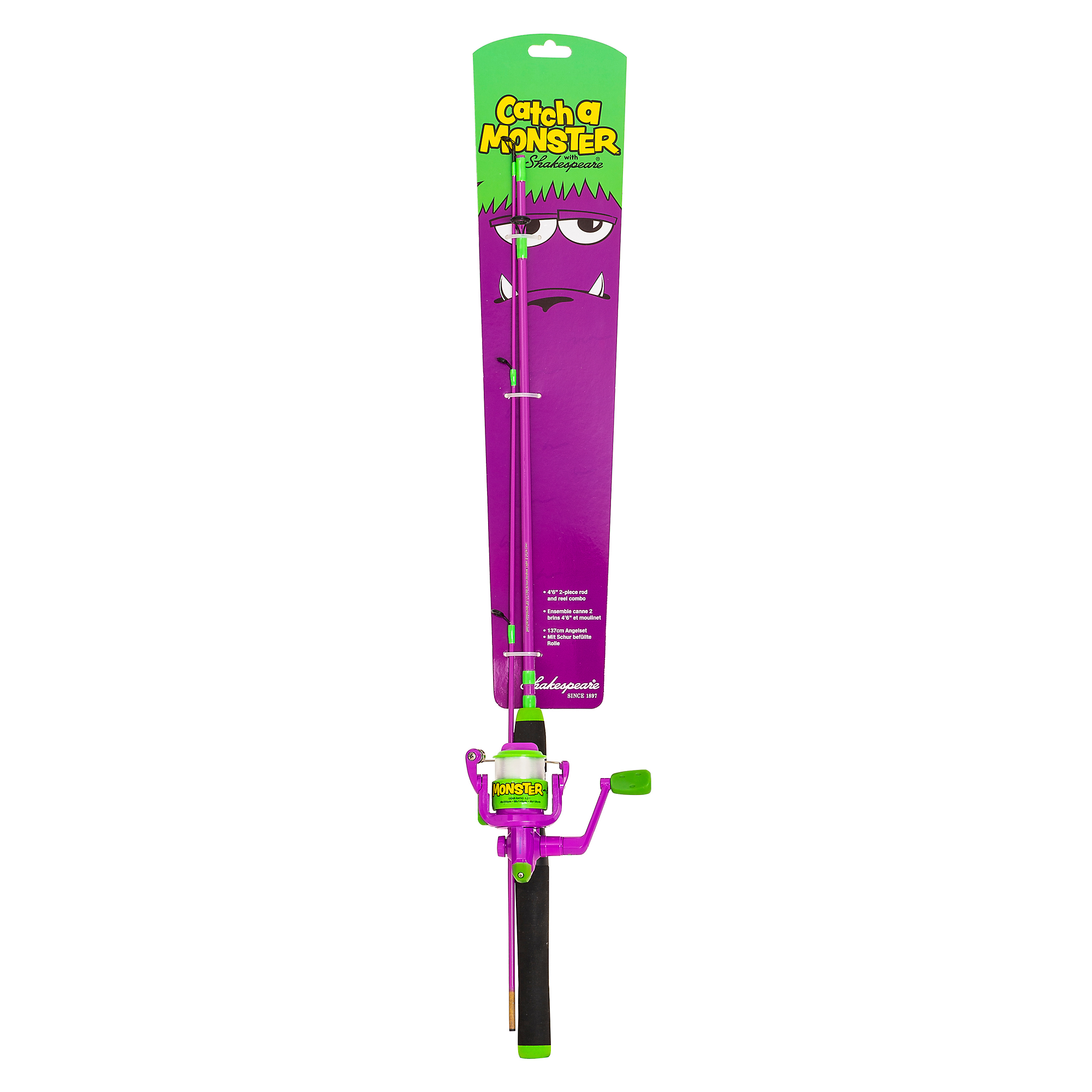 COMBO SHAKESPEARE CATCH A MONSTER PURPLE SPINNING KIT EU