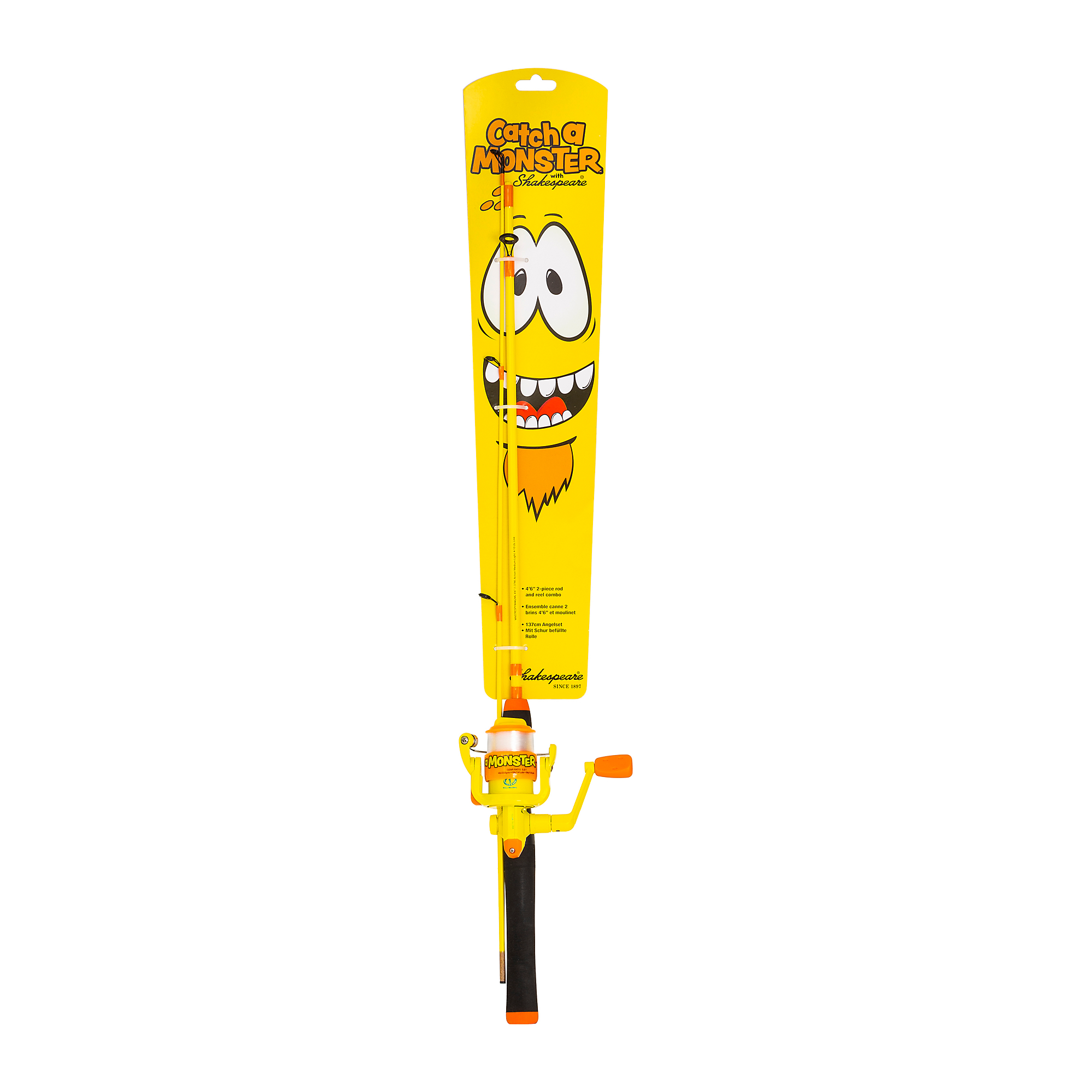 COMBO SHAKESPEARE CATCH A MONSTER YELLOW SPINNING KIT EU 3
