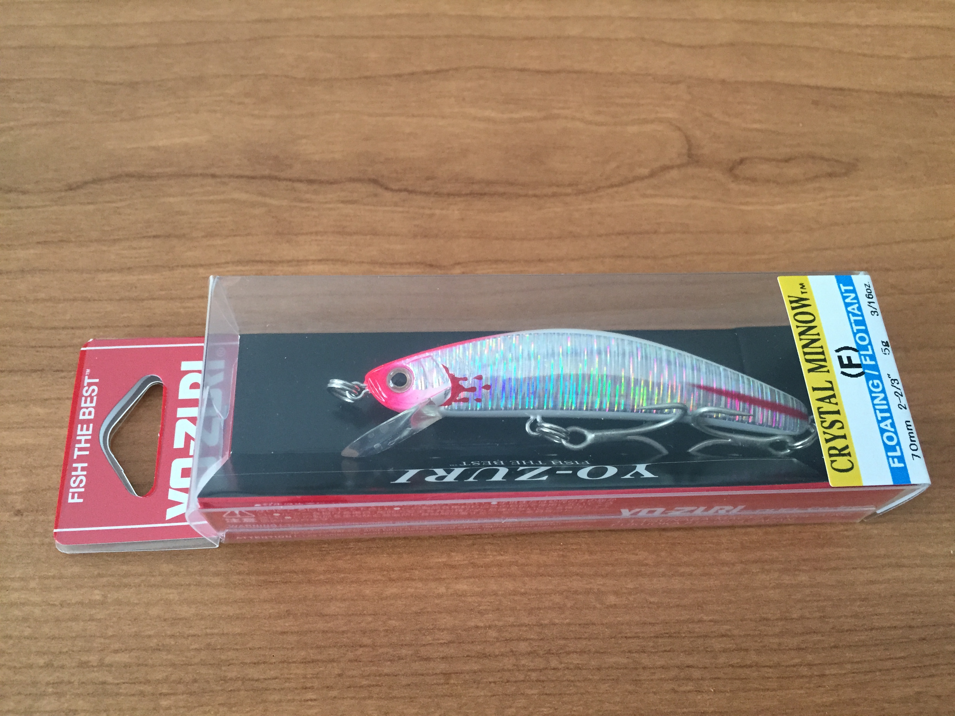 (DX)YO-ZURI CRYSTAL HOLO MINNOW 70F F1001-BRH 2