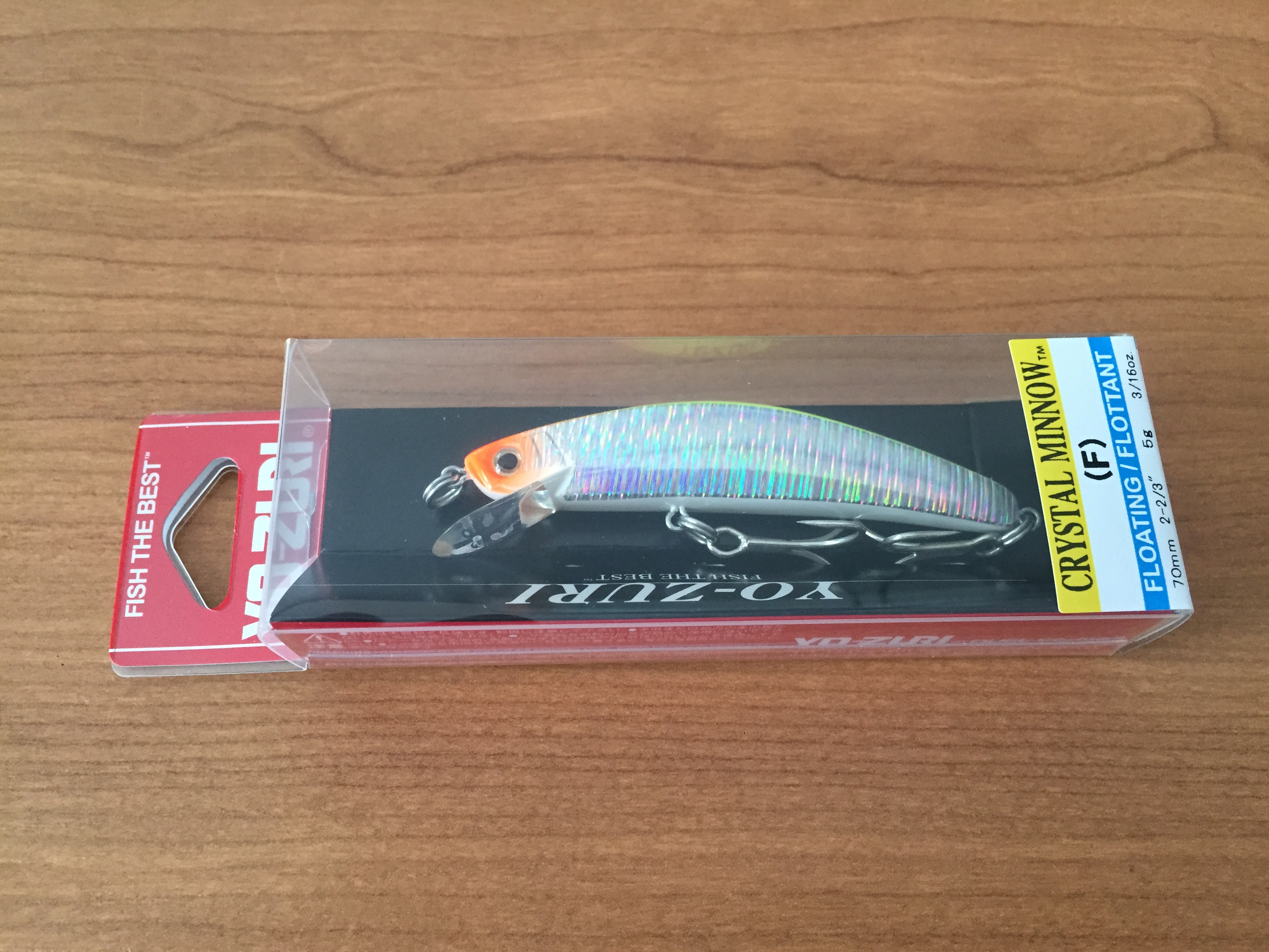 (DX)YO-ZURI CRYSTAL HOLO MINNOW 70F F1001-C57 2