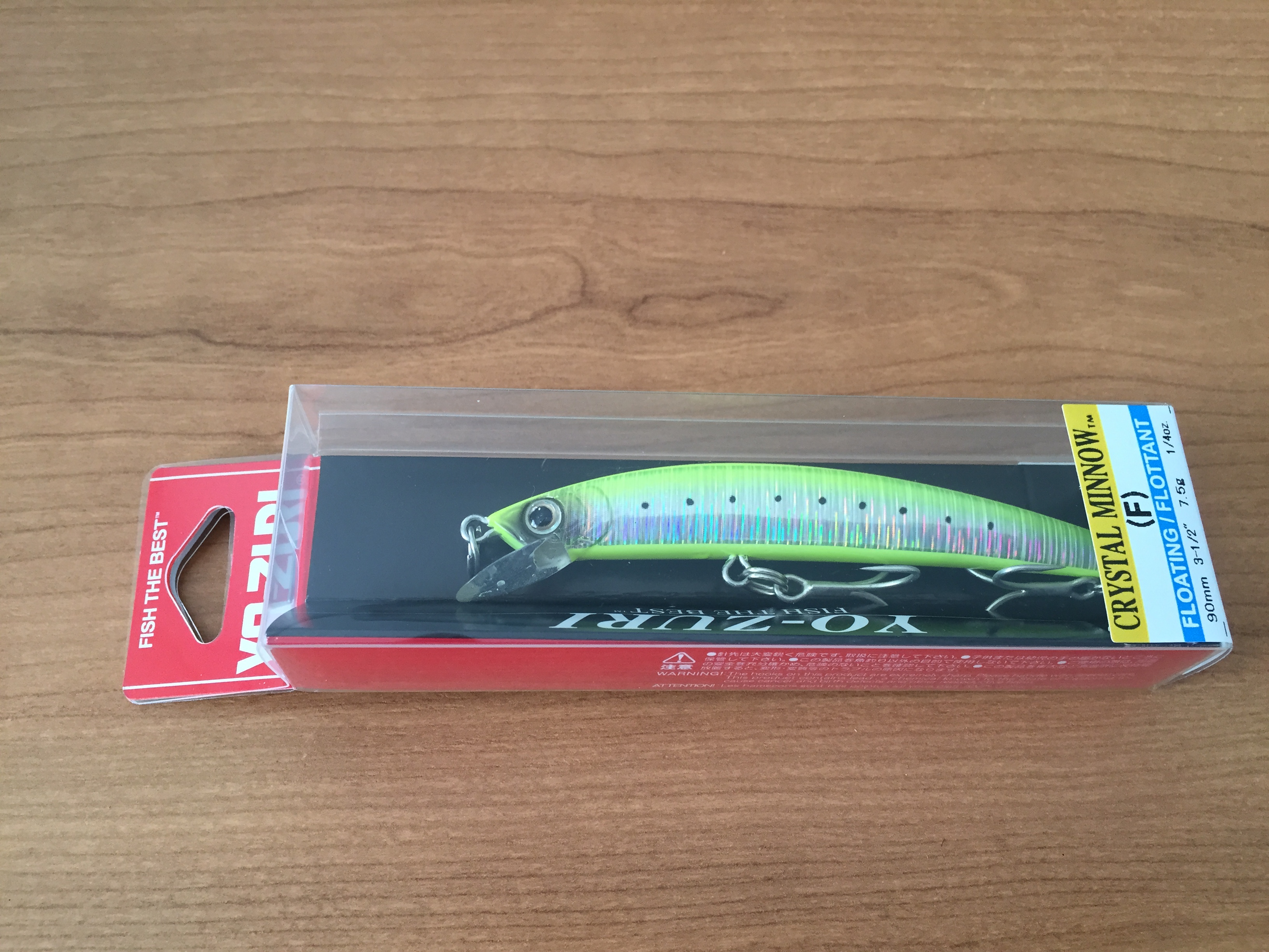 (DX)YO-ZURI CRYSTAL HOLO MINNOW 90F F1002-GHCS 3