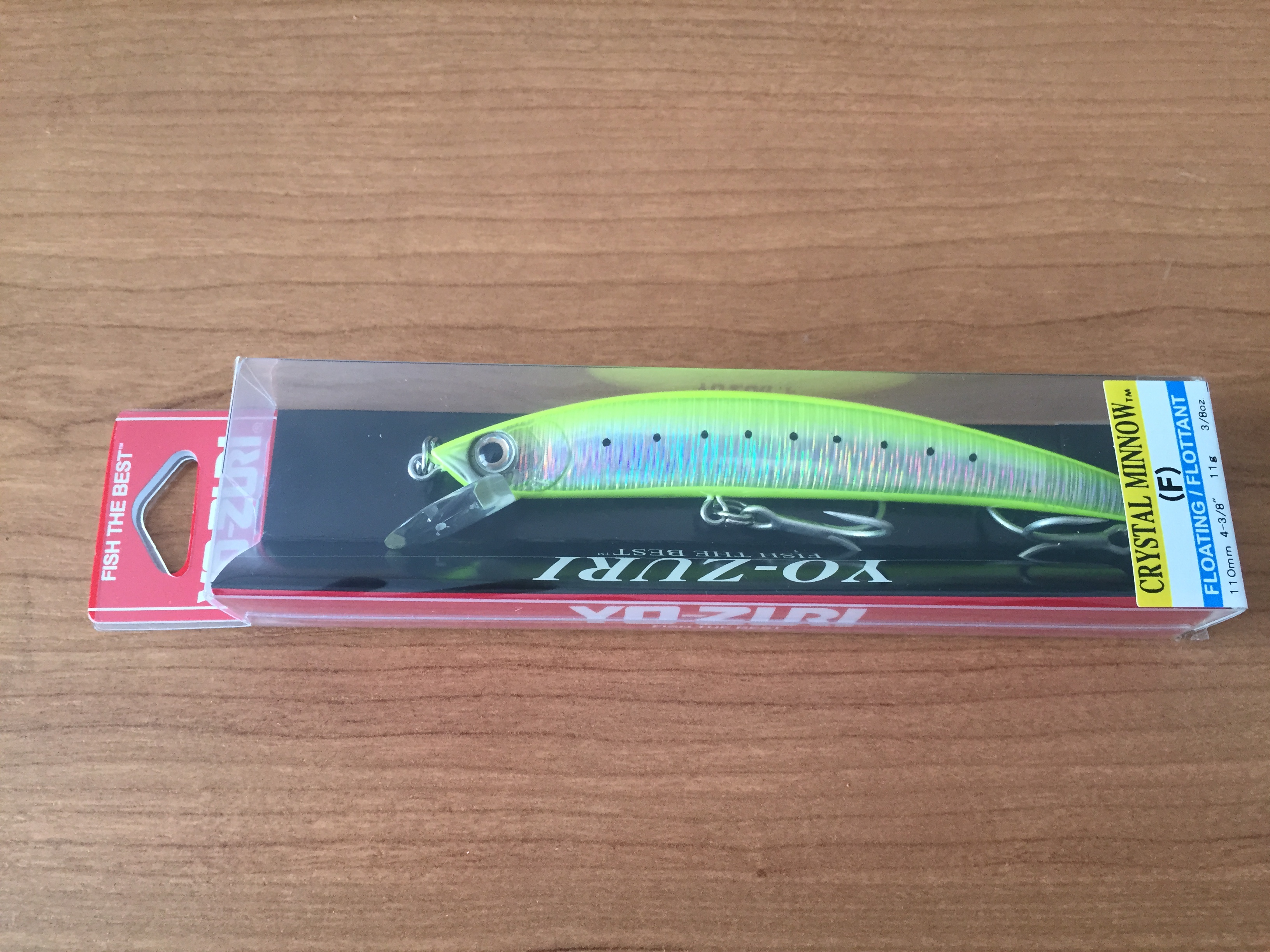 (DX)YO-ZURI CRYSTAL HOLO MINNOW 110F F1003-GHCS
