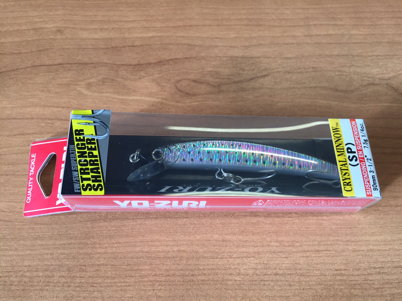 (DX)YO-ZURI CRYSTAL HOLO MINNOW 90SP F1008-HSHK 2