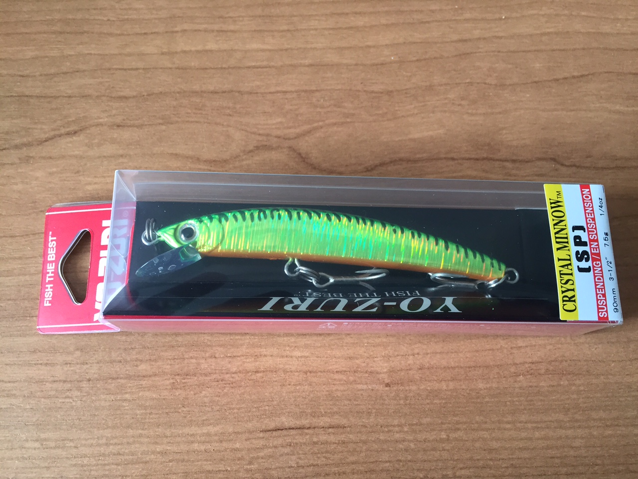 (DX)YO-ZURI CRYSTAL HOLO MINNOW 90SP F1008-HT