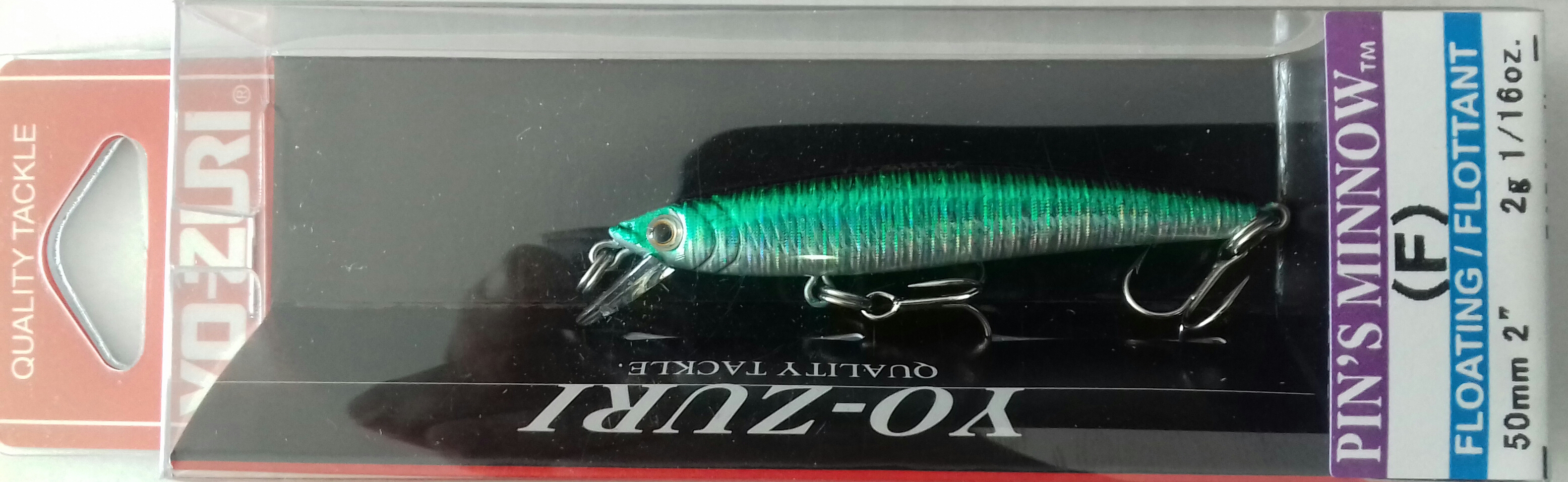 (DX)YO-ZURI PINS MINNOW HOLO 50F F1014-M 3