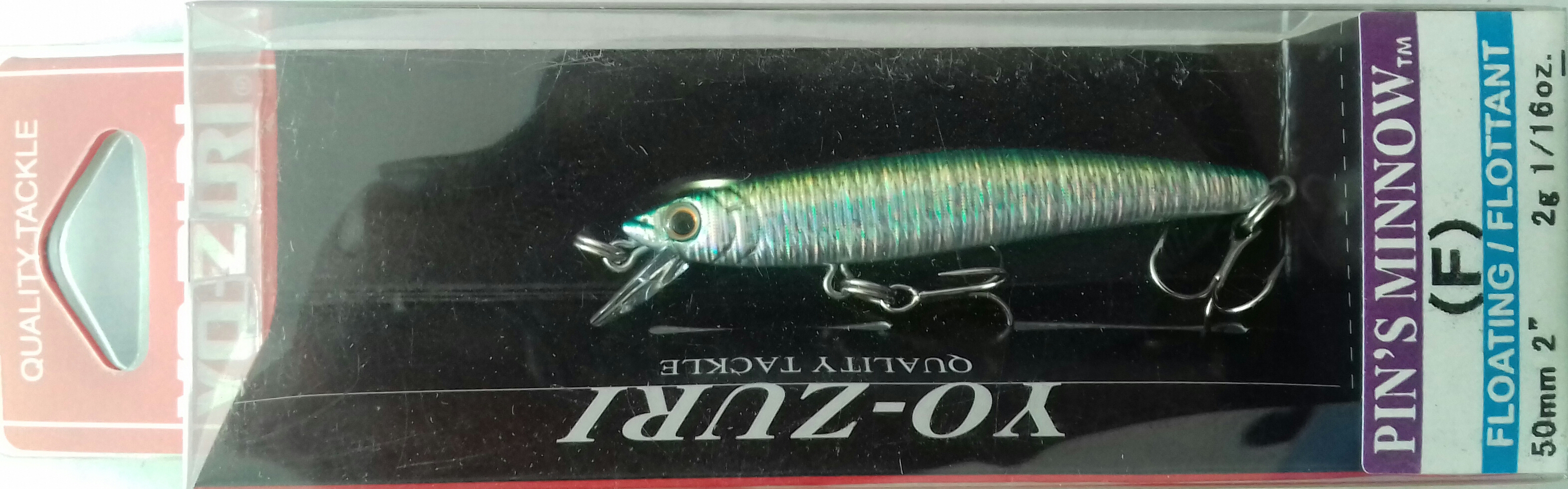 (DX)YO-ZURI PINS MINNOW HOLO 50F F1014-M176 3
